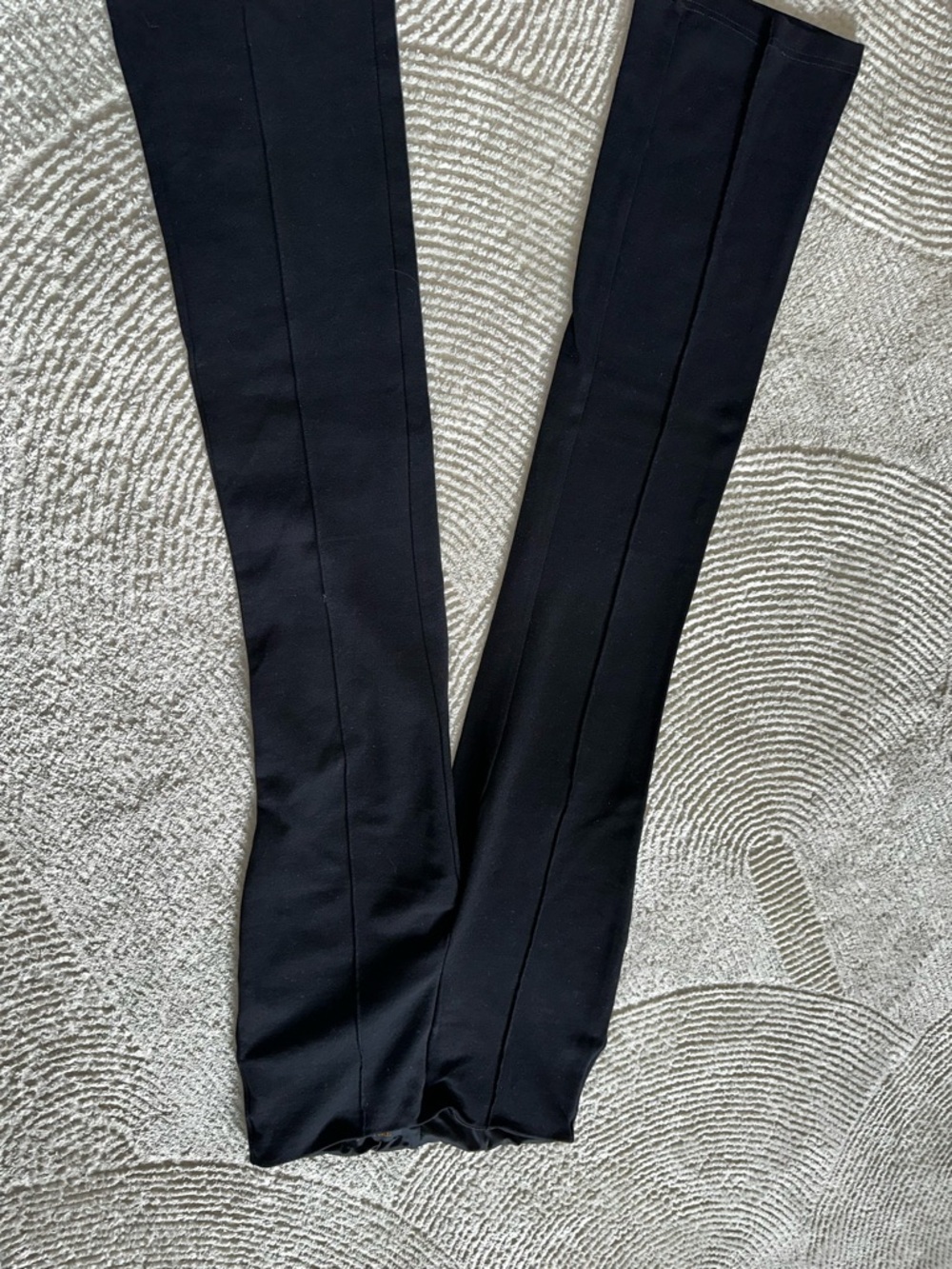 Truth Black Stretch Bootcut Pants with Gold Logo